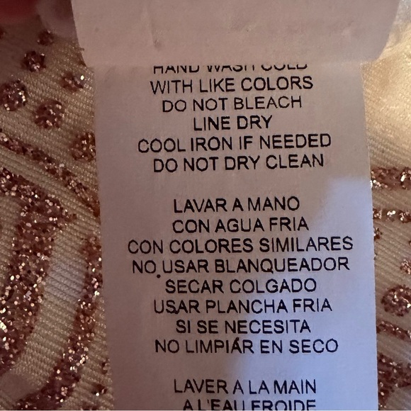 Jump White/Rose gold mini dress size XL - Picture 9 of 9